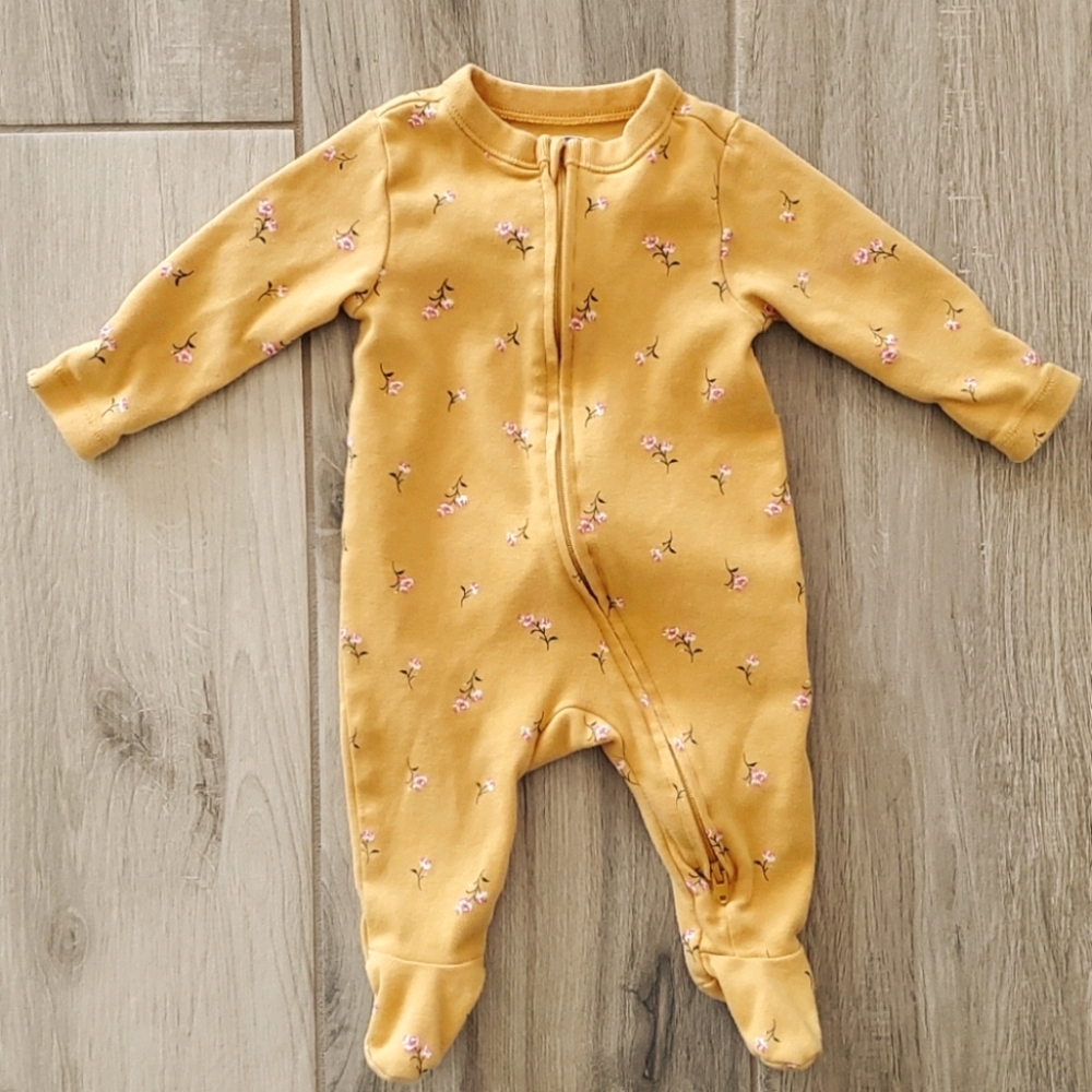Old Navy baby girl footie sleeper